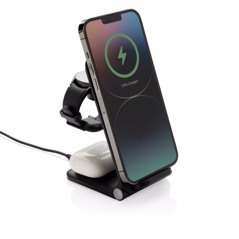 Powerpal 3-u-1 RCS punjač od reciklirane plastike, 15W, bežični - Image 3