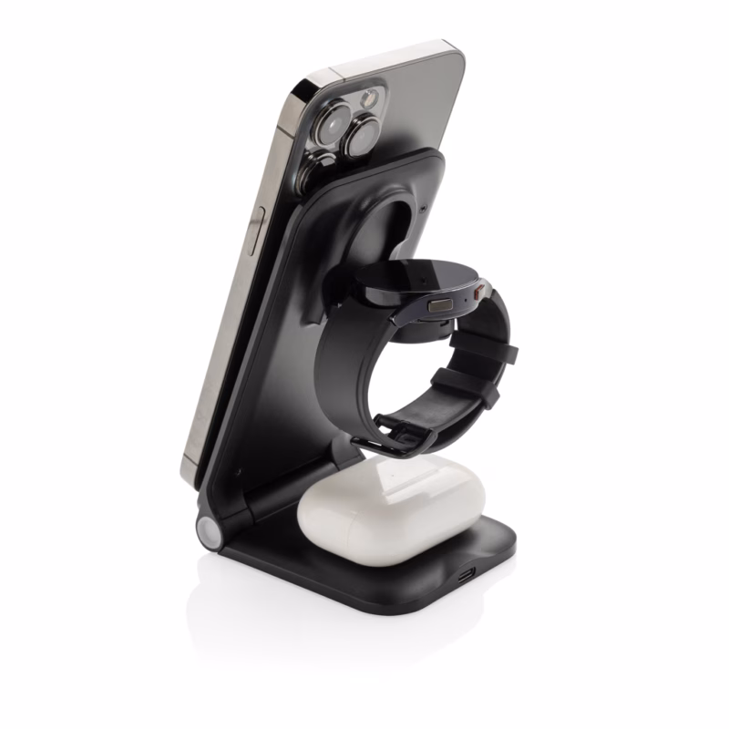 Powerpal 3-u-1 RCS punjač od reciklirane plastike, 15W, bežični - Image 2
