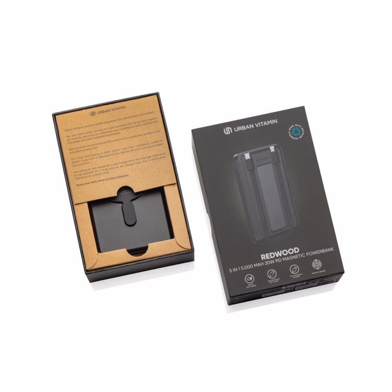 Urban Vitamin Redwood 5u1 5000mAh 20W PD magnetni powerbank - Image 2